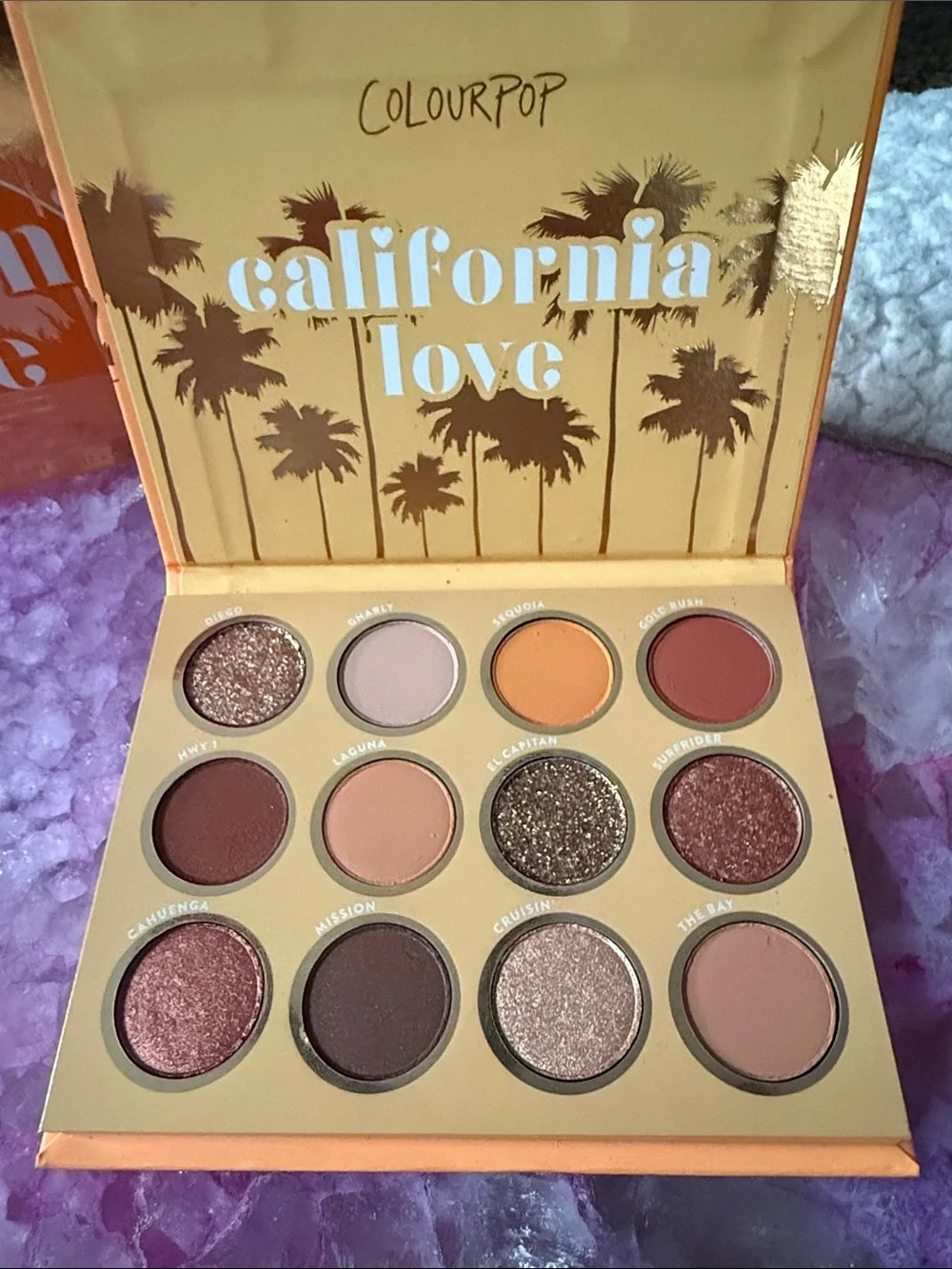 ColourPop California Love Eyeshadow Palette — Warm Browns, Oranges & Pink Moles